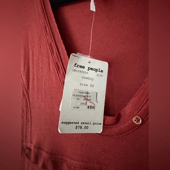 Free people cowboy top NWT - Picture 3 of 6